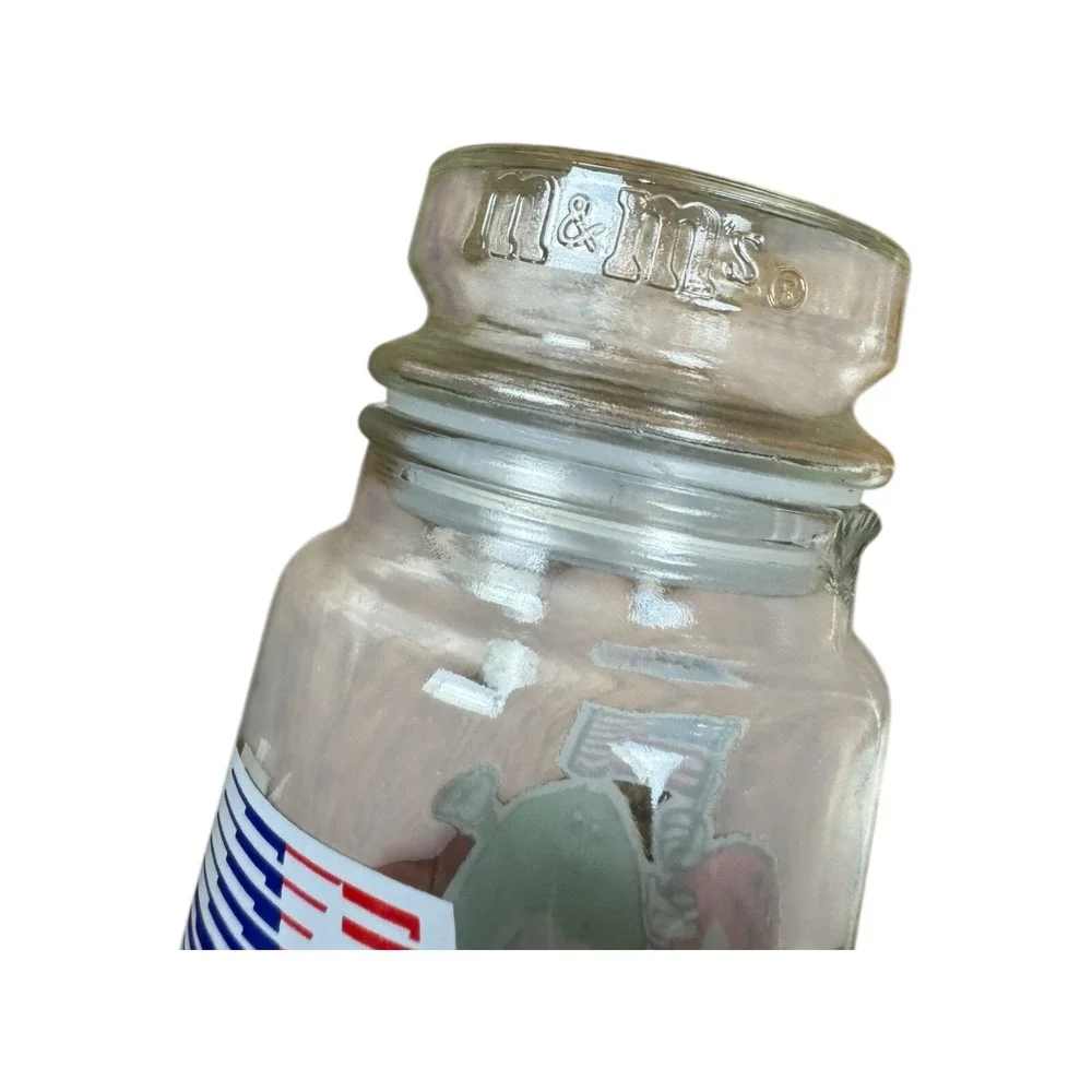 M&Ms Glass Jar Unisex OS Clear Good 1984 Los Angeles Olympic Games USA XXIII